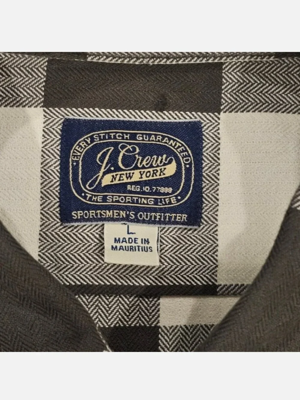 J. Crew Flannel Button Down L